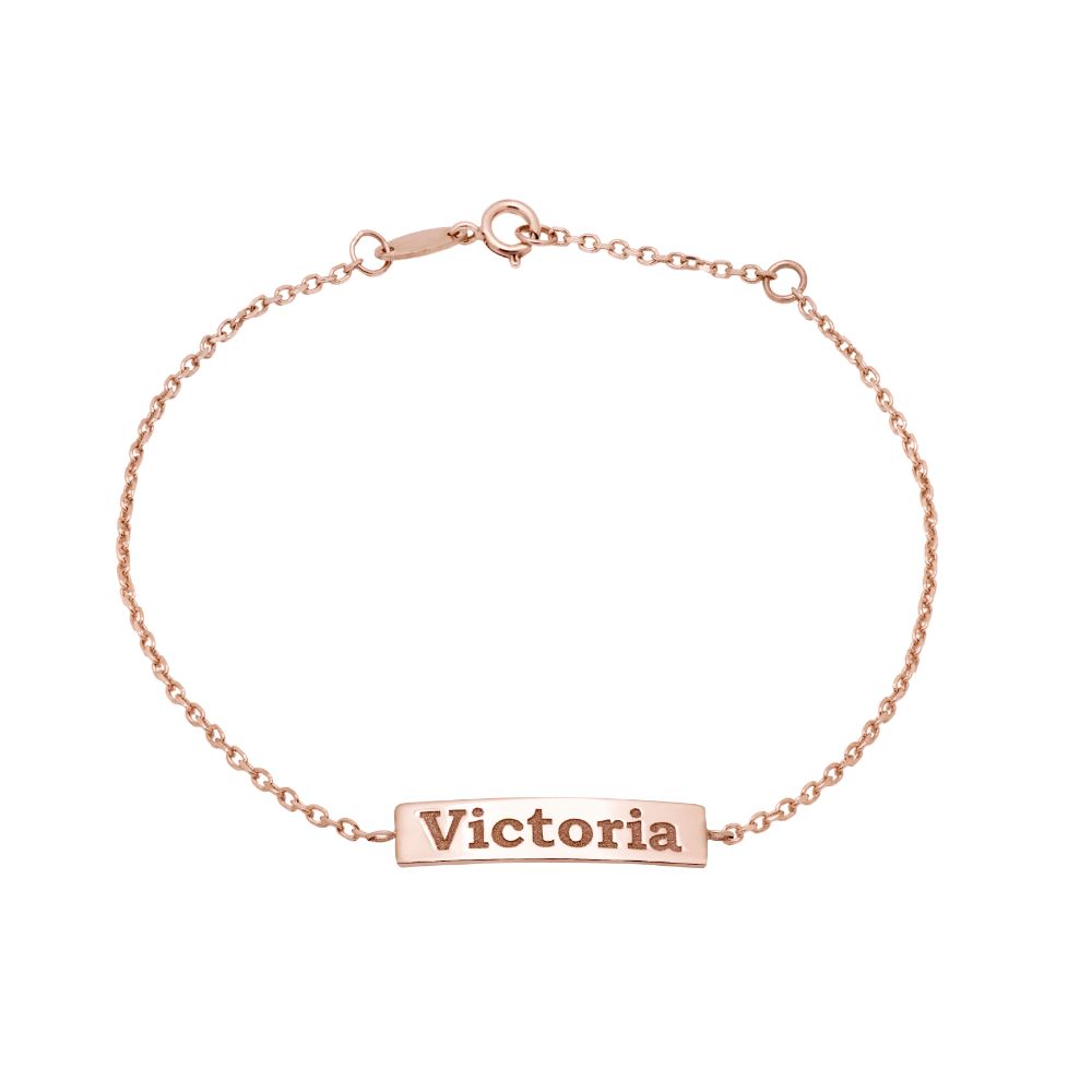 Engraved Bar Bracelet