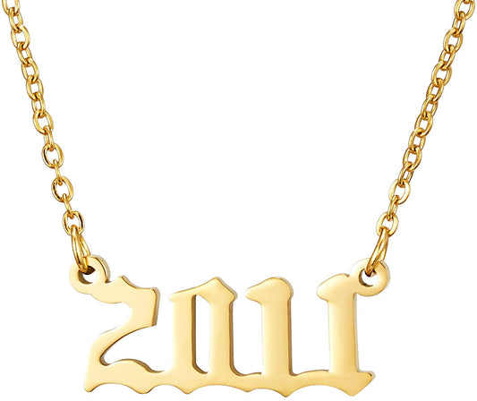 Prime & Pure 9K Yellow Gold Birthyear Necklace 2011