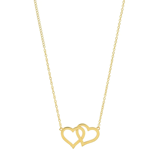 INTERLOCKING OPEN HEART Necklace