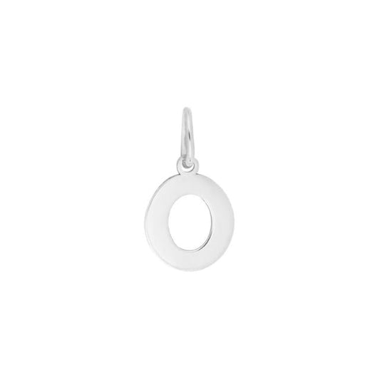 Prime & Pure Sterling Silver Initial Pendant Letter O