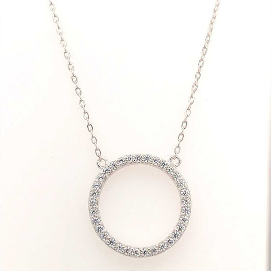 Zirconia silver Circle Line
