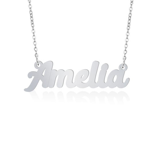 Prime & Pure Sterling Silver Name Necklace Amelia