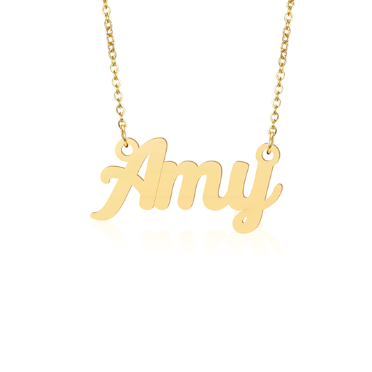 Prime & Pure 9K Yellow Gold Name Necklace Amy