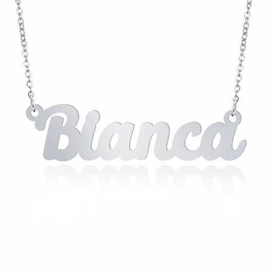 Prime & Pure Sterling Silver Name Necklace Bianca
