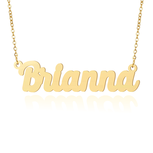 Prime & Pure 9K Yellow Gold Name Necklace Brianna