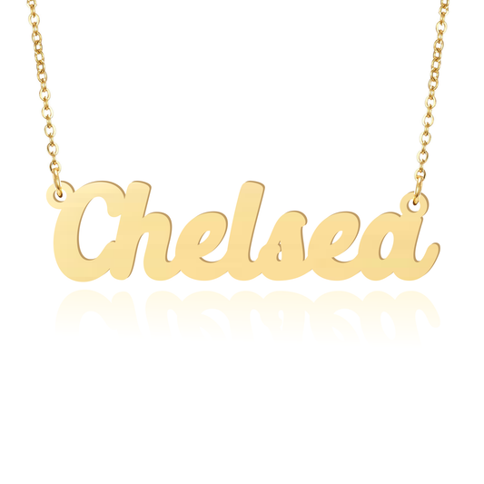 Prime & Pure 9K Yellow Gold Name Necklace Chelsea