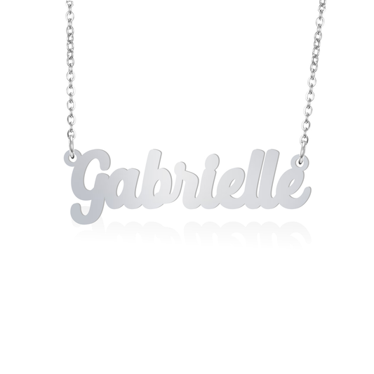 Prime & Pure Sterling Silver Name Necklace Gabrielle