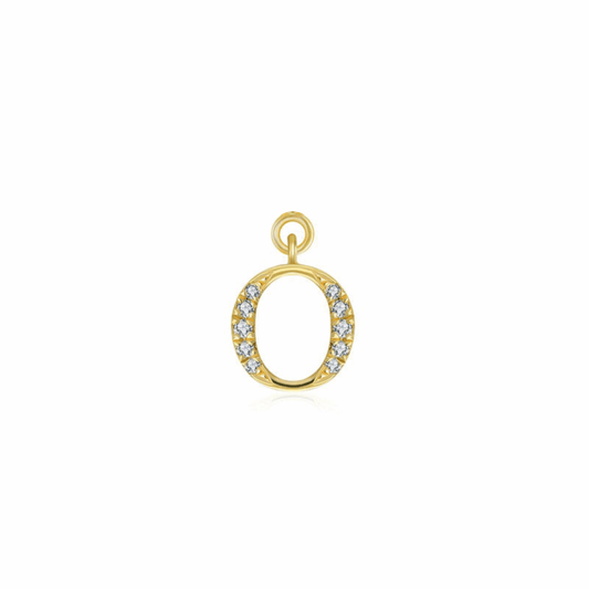 Iced Letter " O " Pendant