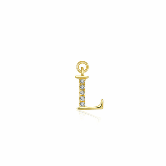 Iced Letter " L " Pendant