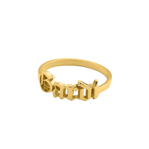 Gothic Name Ring
