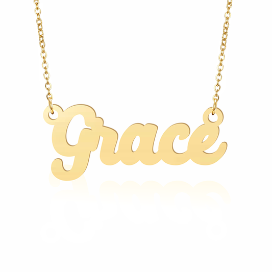 Prime & Pure 9K Yellow Gold Name Necklace Grace