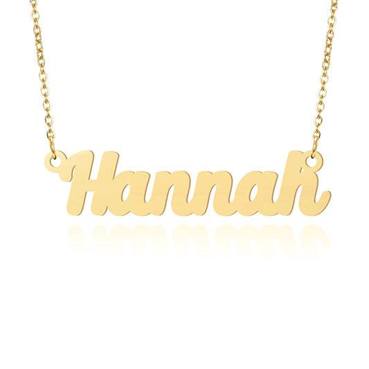Prime & Pure 9K Yellow Gold Name Necklace Hannah