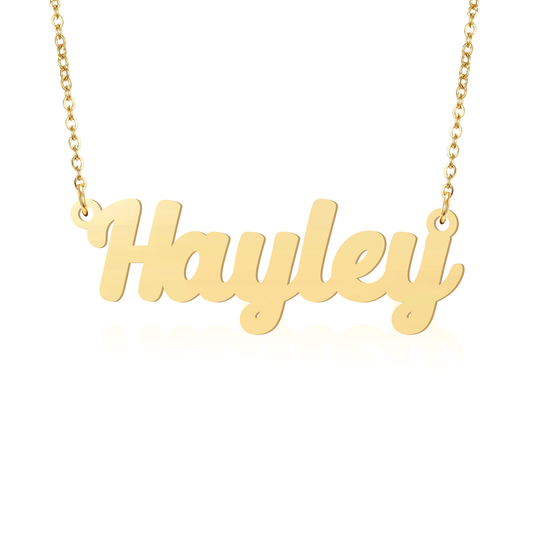 Prime & Pure 9K Yellow Gold Name Necklace Hayley