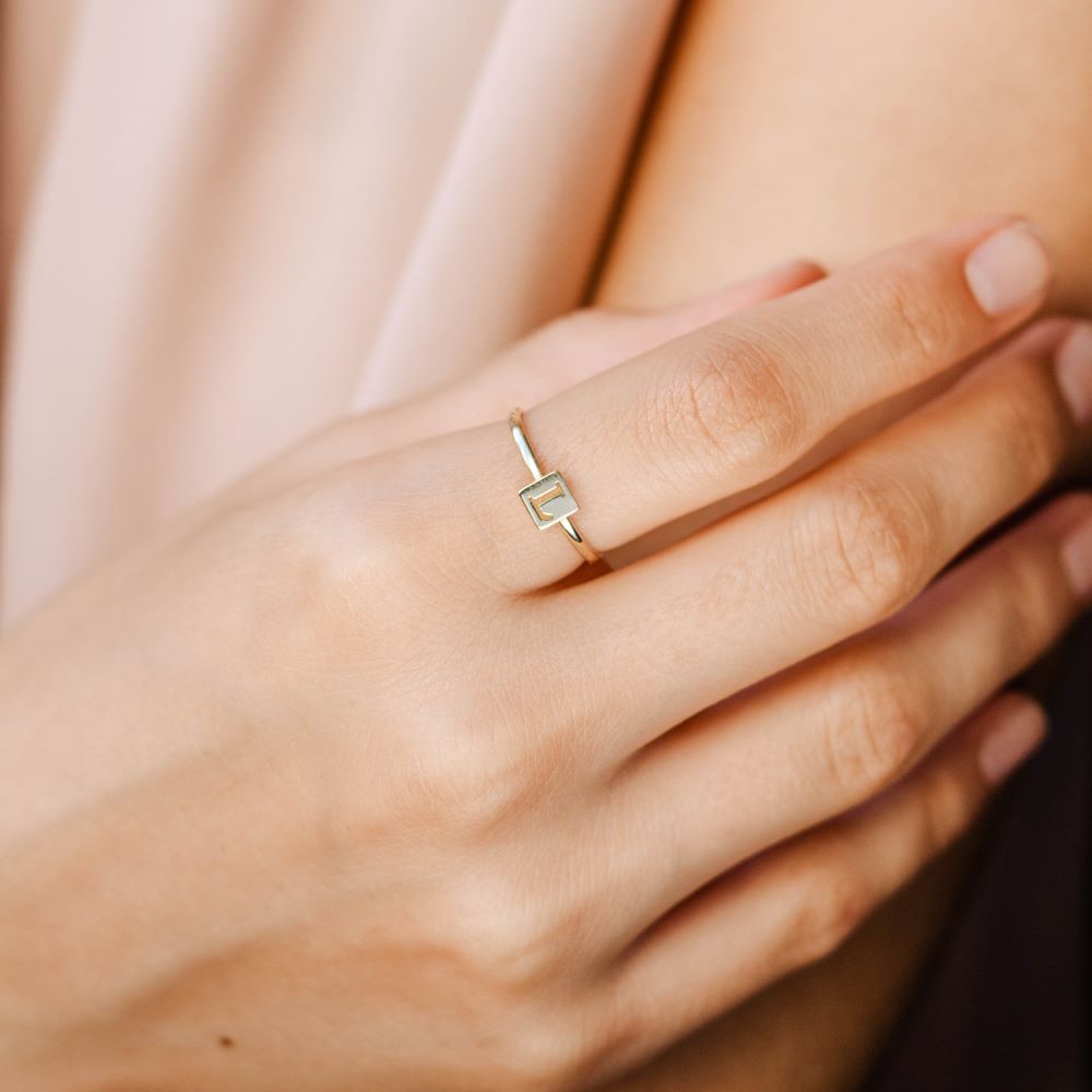 Custom Letter Ring