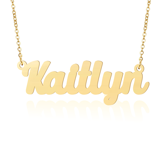 Prime & Pure 9K Yellow Gold Name Necklace Kaitlyn