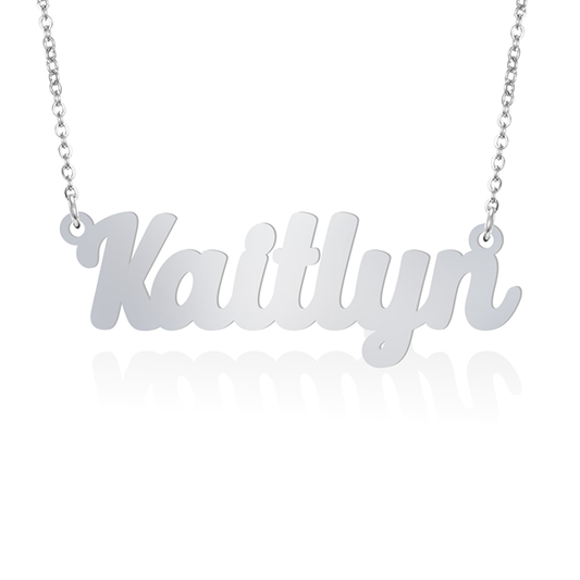Prime & Pure Sterling Silver Name Necklace Kaitlyn