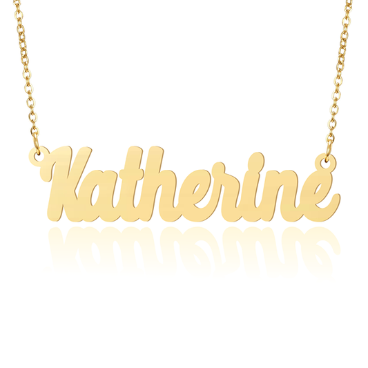 Prime & Pure 9K Yellow Gold Name Necklace Katherine