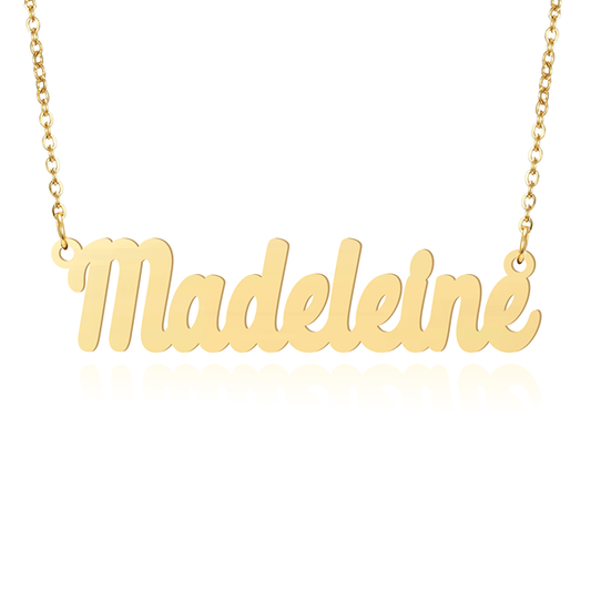 Prime & Pure 9K Yellow Gold Name Necklace Madeleine