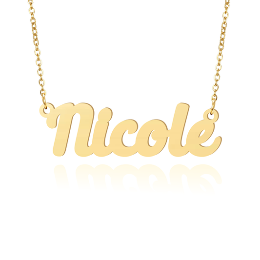 Prime & Pure 9K Yellow Gold Name Necklace Nicole