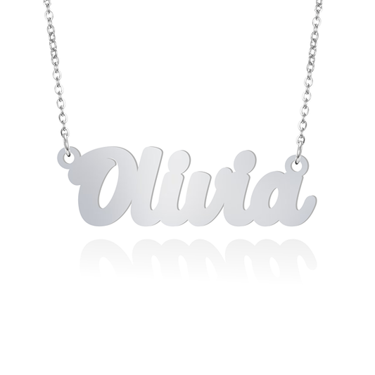 Prime & Pure Sterling Silver Name Necklace Olivia
