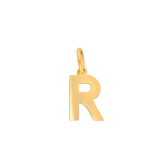 Prime & Pure 9K Yellow Gold Initial Pendant Letter R