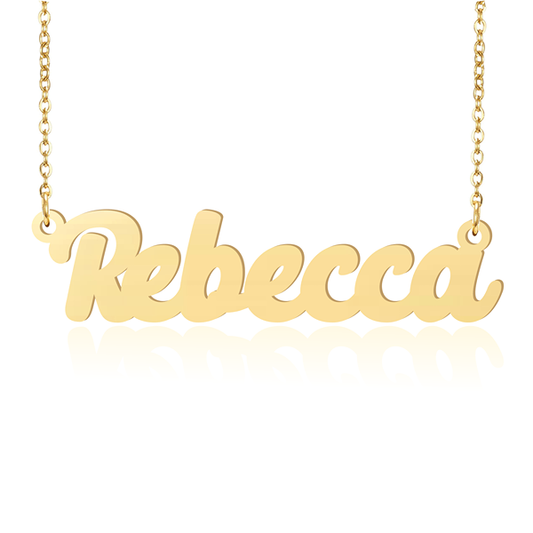 Prime & Pure 9K Yellow Gold Name Necklace Rebecca