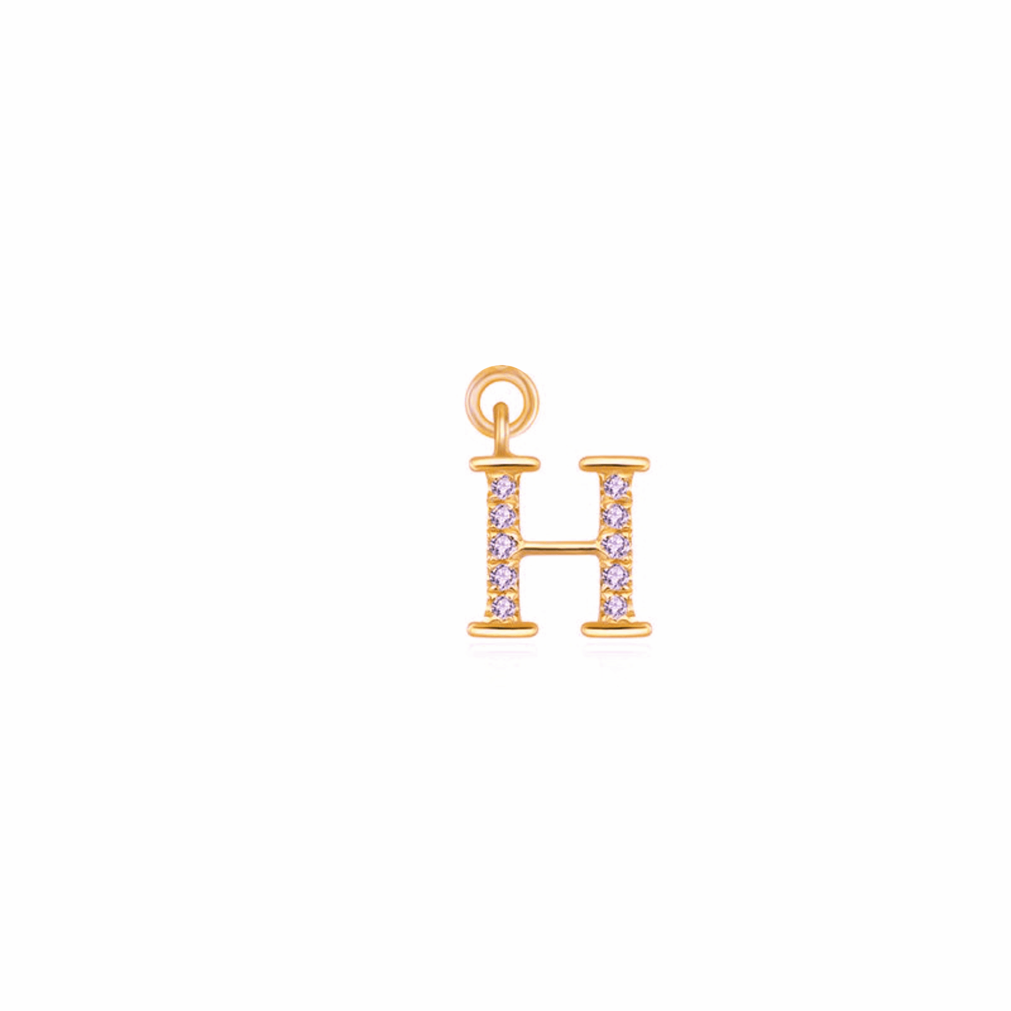 Iced Letter " H " Pendant
