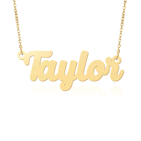 Prime & Pure 9K Yellow Gold Name Necklace Taylor