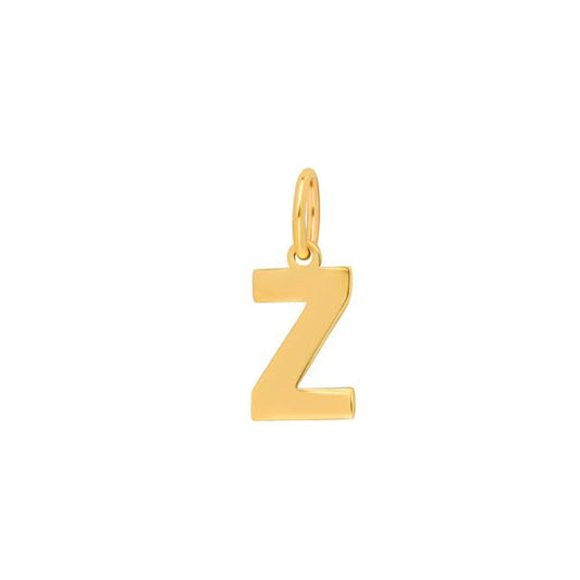 Prime & Pure 9K Yellow Gold Initial Pendant Letter Z