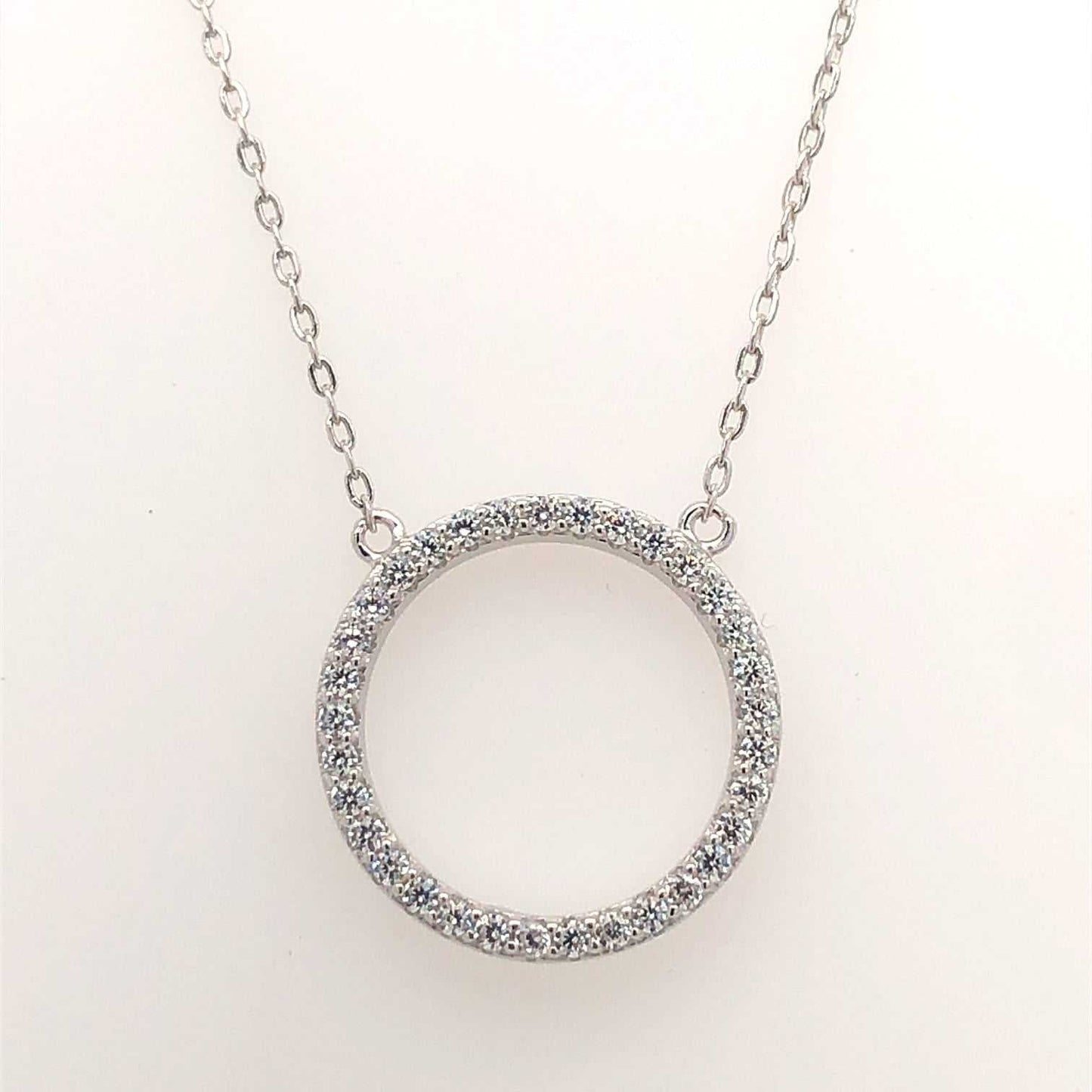 Zirconia silver Circle Line