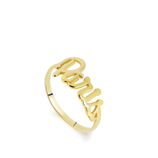 Calligraphy Name Custom Ring