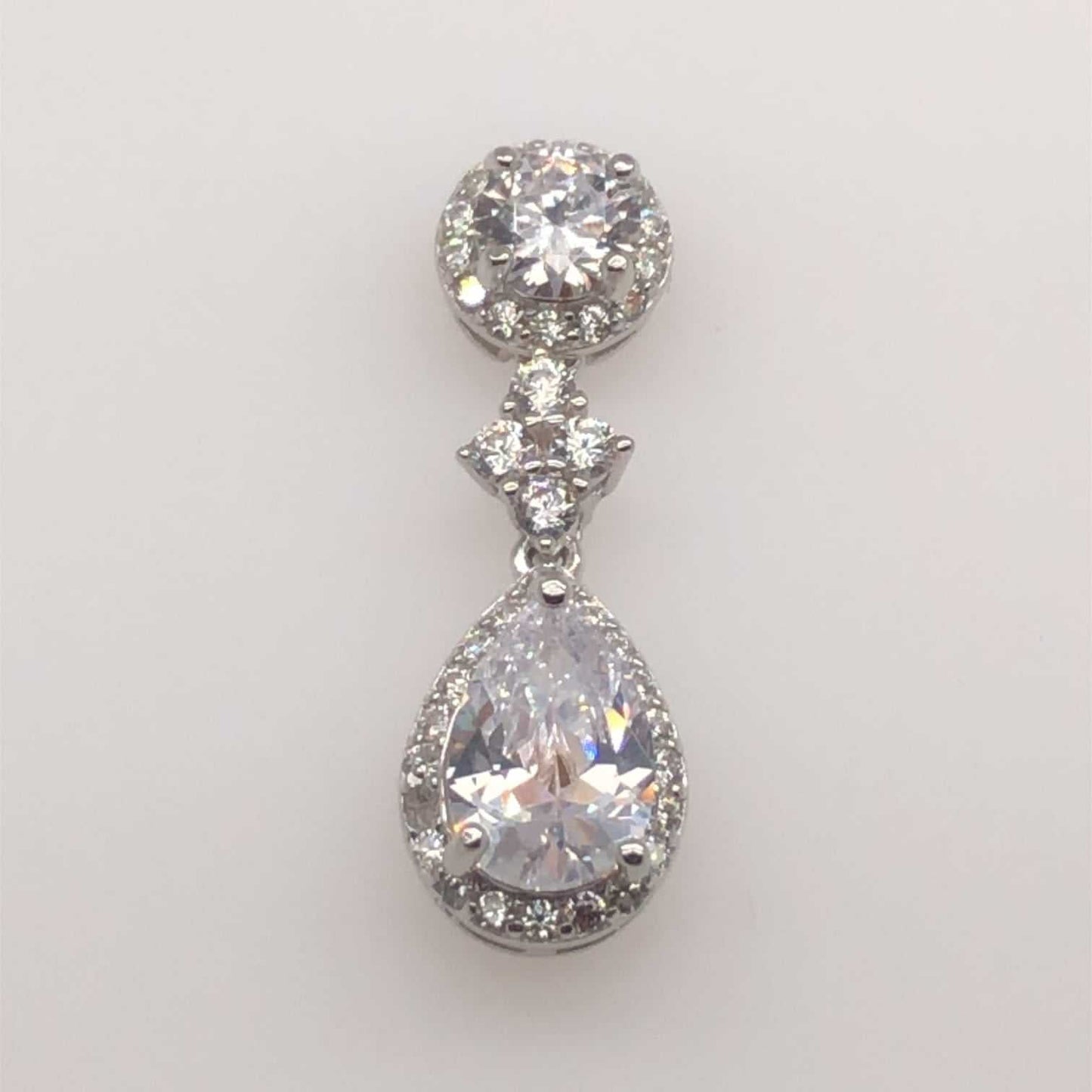 Classy Zirconia Silver Earrings