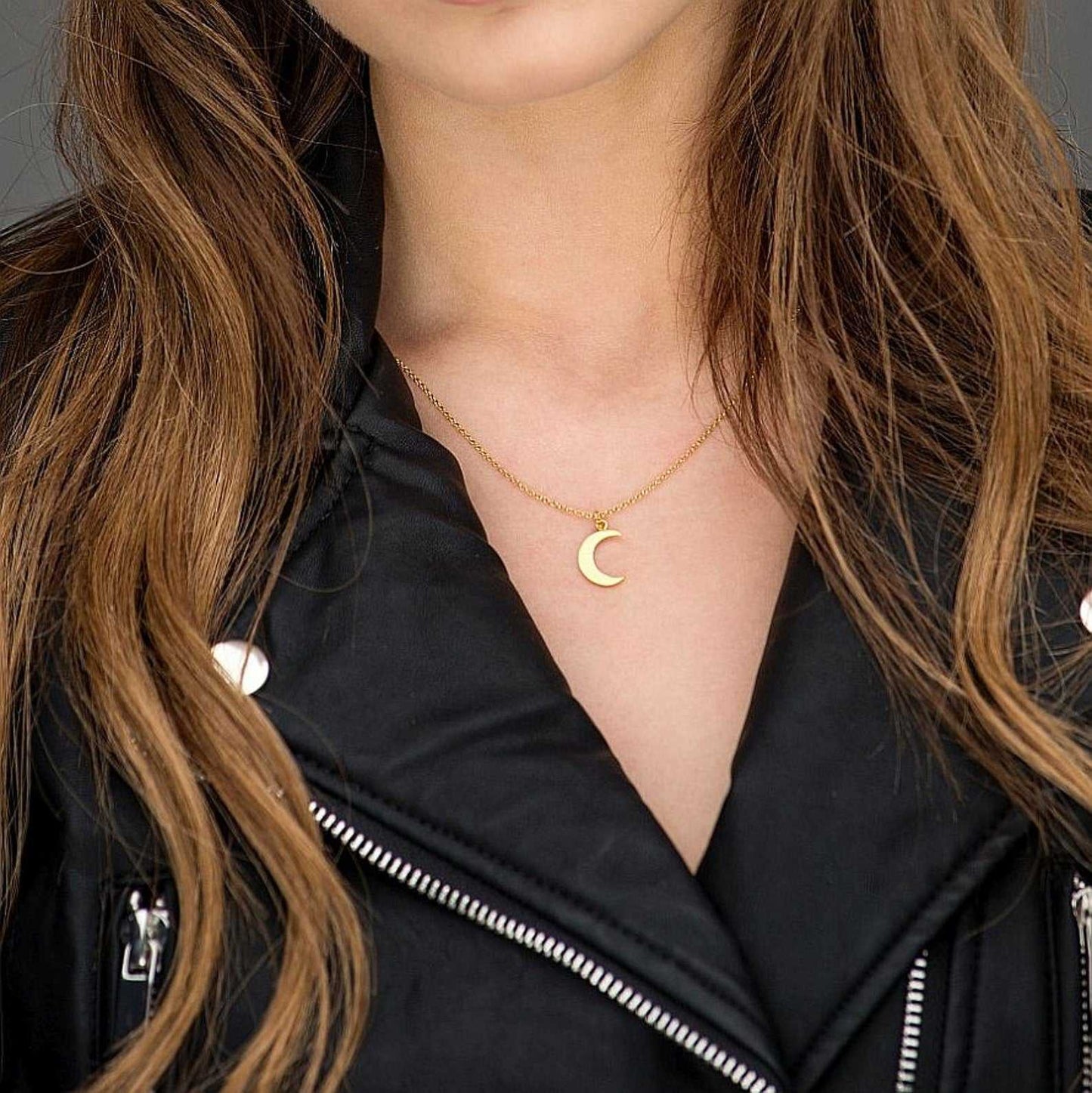 Crescent moon necklace