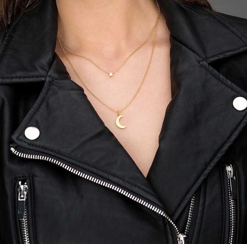 Crescent moon necklace