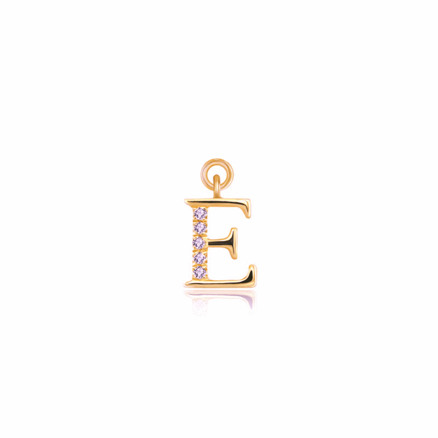 Iced Letter " E " Pendant