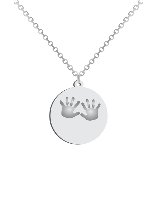 Baby Hands Print Necklace
