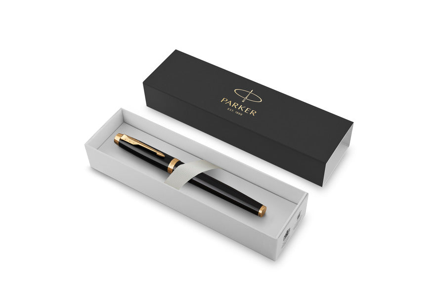 Parker IM Black Gold Finish Trim Ballpoint Pen