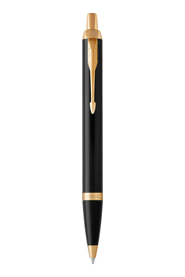 Parker IM Black Gold Finish Trim Ballpoint Pen