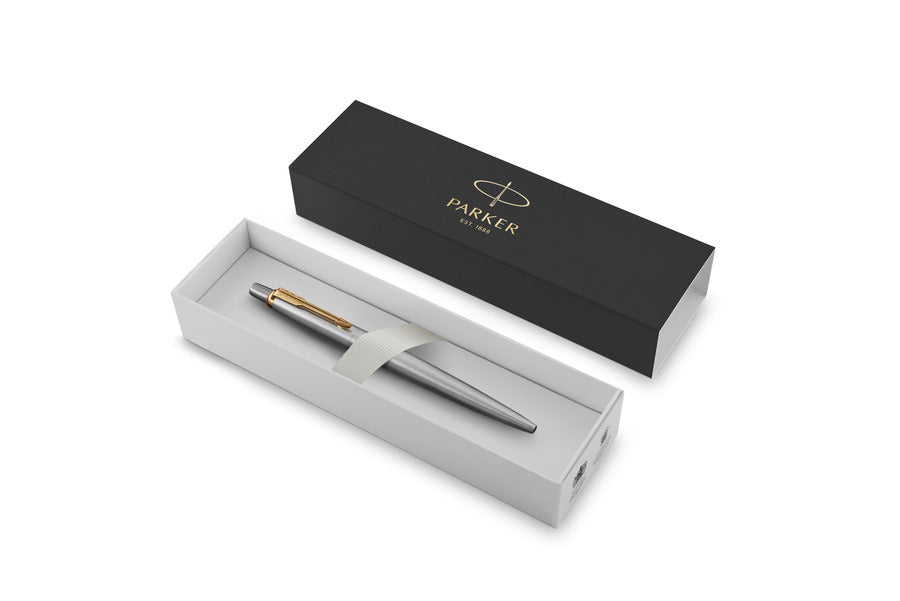 Parker Jotter Stainless Steel Gold Trim Ballpoint Pen
