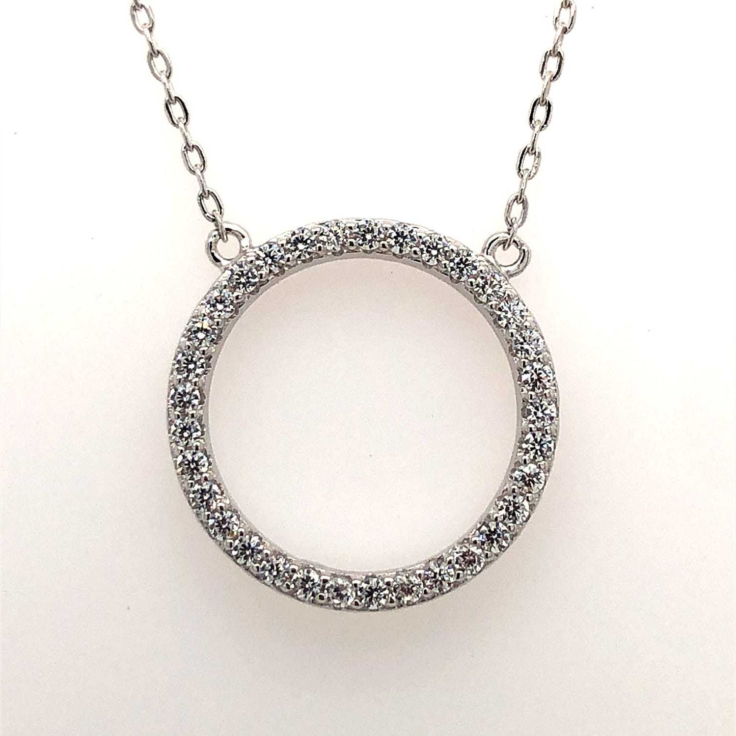 Zirconia silver Circle Line