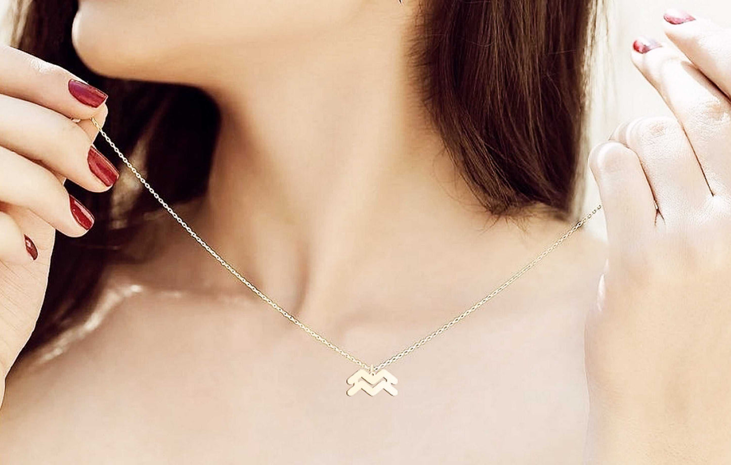 Aquarius Sign Necklace