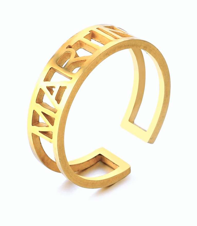 Customized Name Band Ring