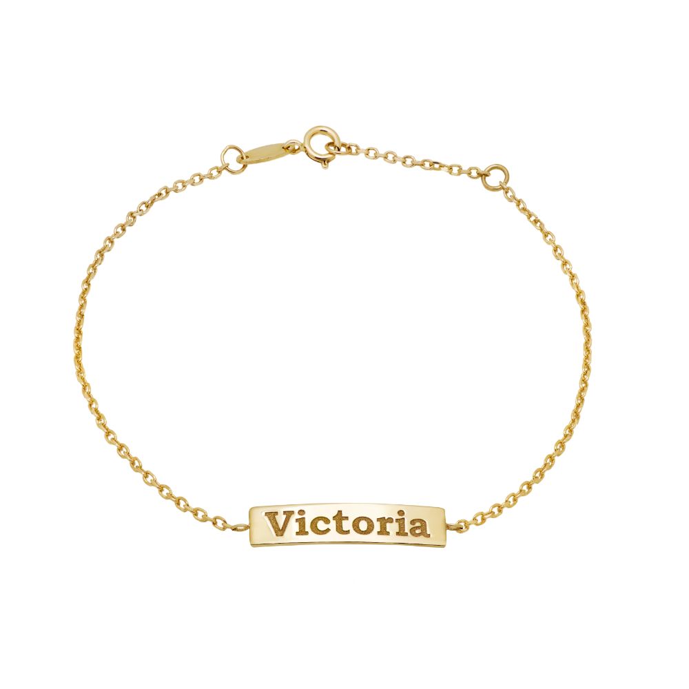 Engraved Bar Bracelet