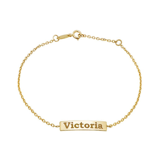 Engraved Bar Bracelet