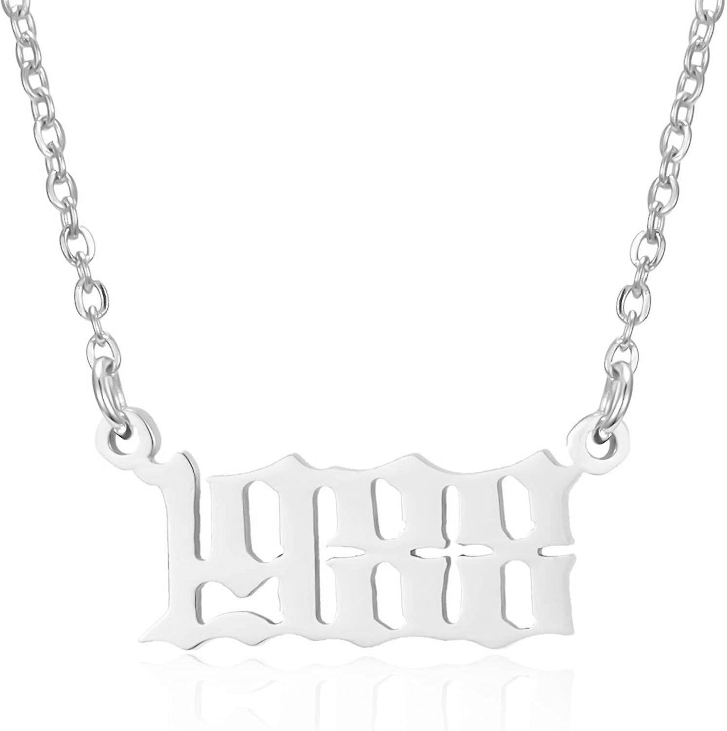 Prime & Pure Sterling Silver Birthyear Necklace 1988