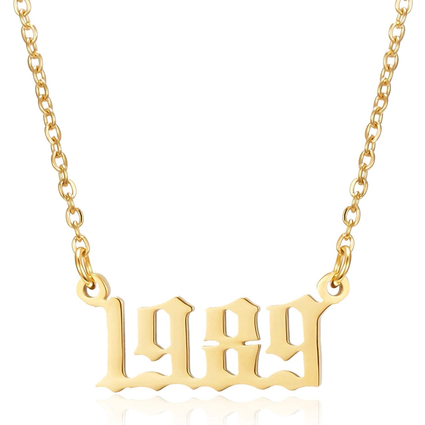 Prime & Pure 9K Yellow Gold Birthyear Necklace 1989