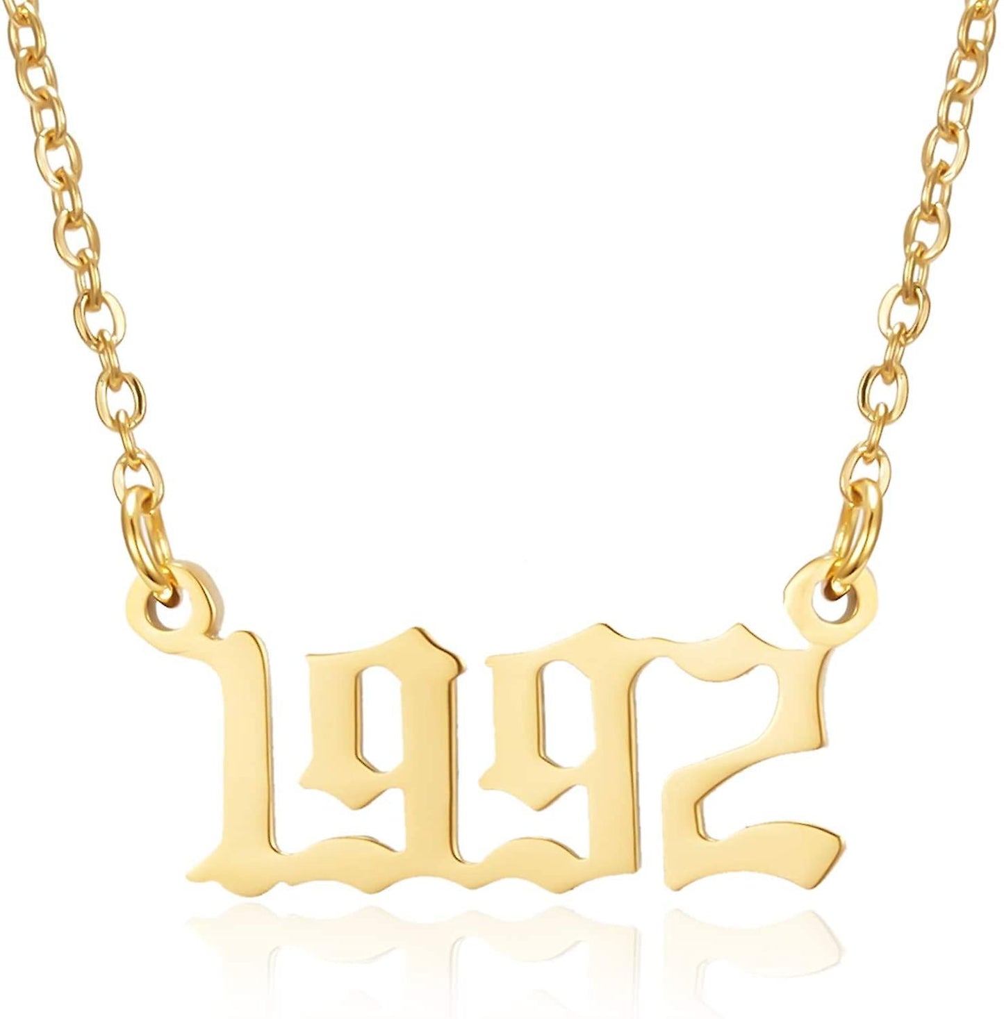 Prime & Pure 9K Yellow Gold Birthyear Necklace 1992