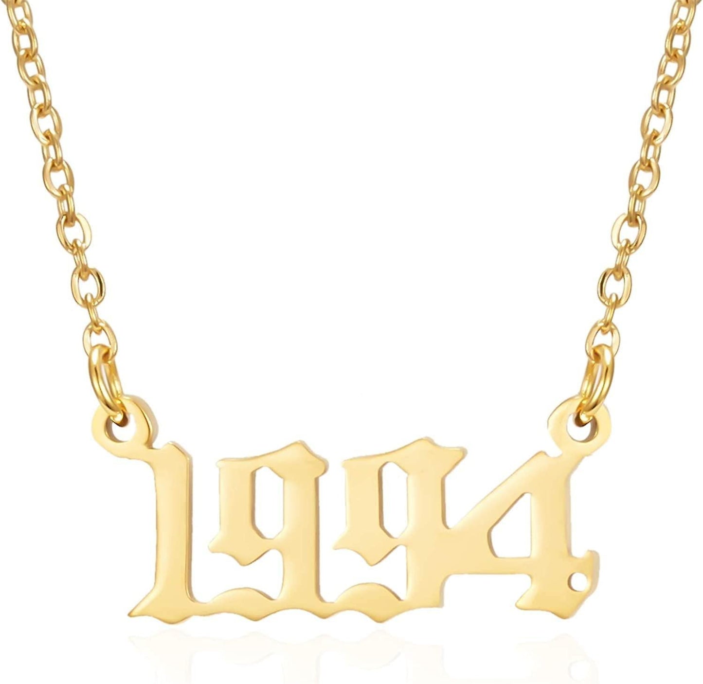 Prime & Pure 9K Yellow Gold Birthyear Necklace 1994