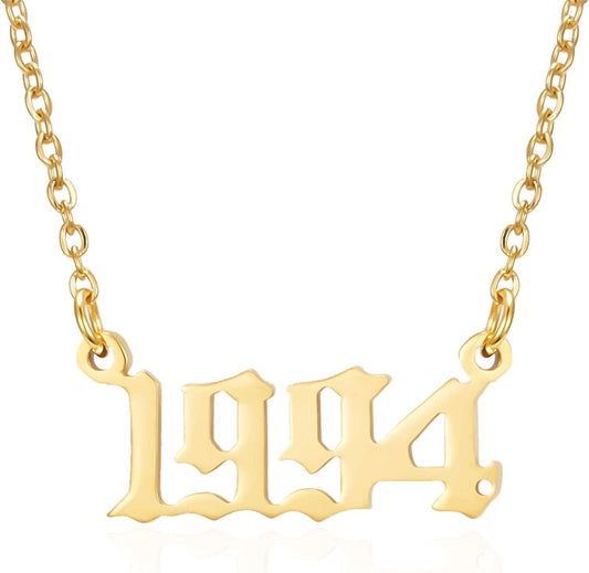 Prime & Pure 9K Yellow Gold Birthyear Necklace 1994