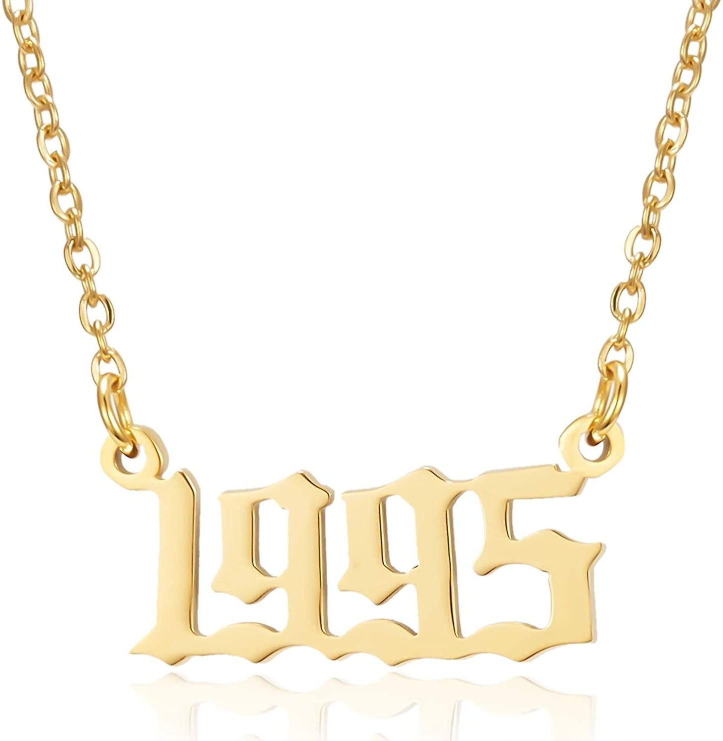 Prime & Pure 9K Yellow Gold Birthyear Necklace 1995